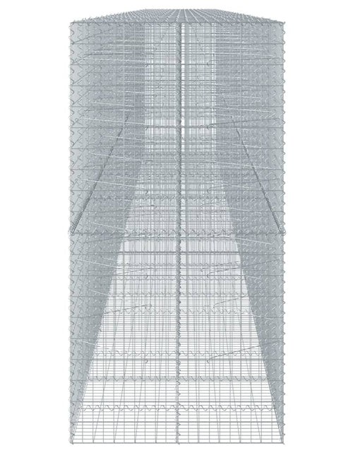 Încărcați imaginea în vizualizatorul Galerie, Coș gabion cu capac, 1150x100x200 cm, fier galvanizat
