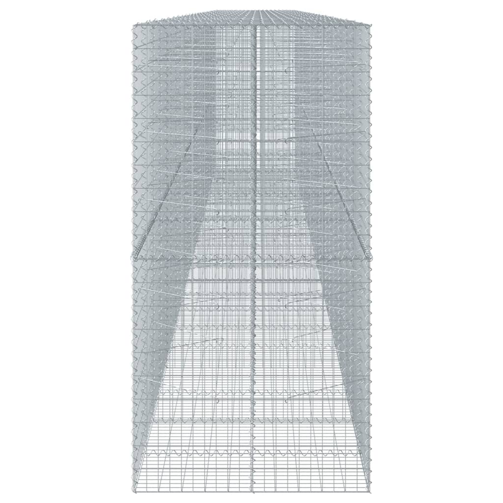 Coș gabion cu capac, 1150x100x200 cm, fier galvanizat