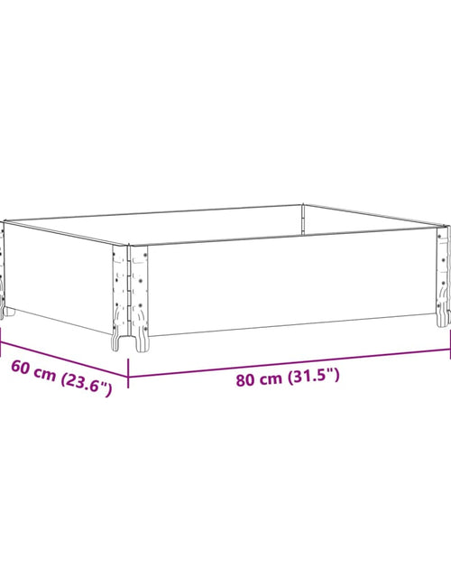 Загрузите изображение в средство просмотра галереи, Jardinieră de grădină, 80x60 cm, lemn masiv de pin
