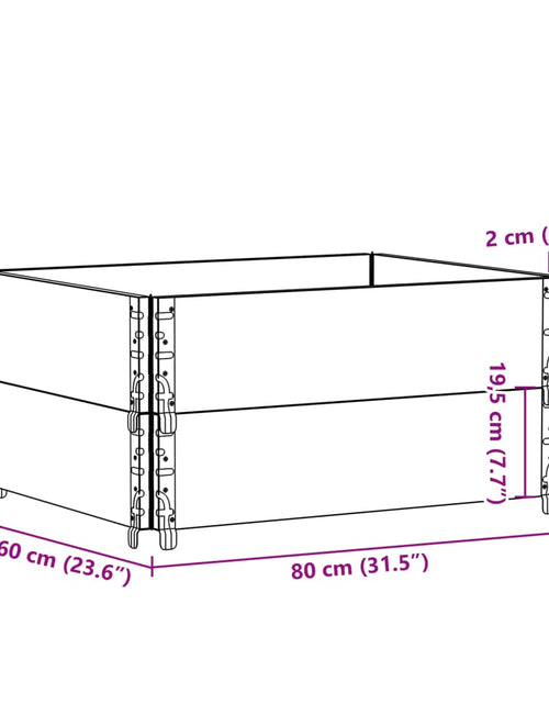 Загрузите изображение в средство просмотра галереи, Jardinieră de grădină, 80x60 cm, lemn masiv de pin
