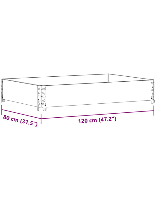 Загрузите изображение в средство просмотра галереи, Jardinieră de grădină, 120x80 cm, lemn masiv de pin
