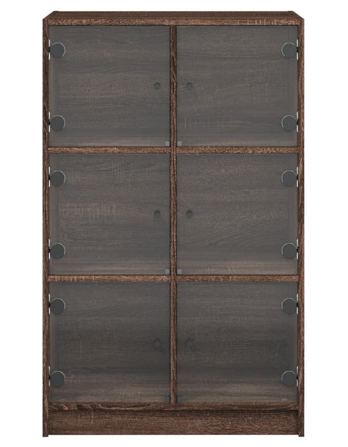 Încărcați imaginea în vizualizatorul Galerie, Dulapuri înalte cu uși stejar maro 68x37x109 cm, lemn prelucrat
