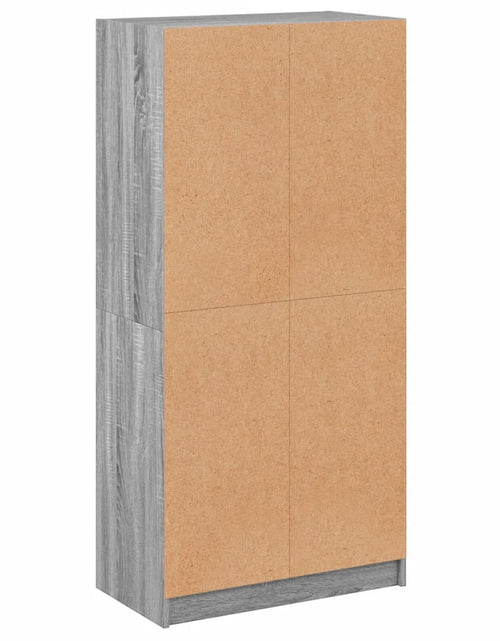 Загрузите изображение в средство просмотра галереи, Dulap înalt cu uși, gri sonoma, 68x37x142 cm, lemn compozit
