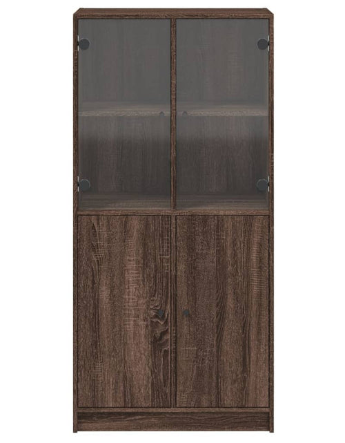 Загрузите изображение в средство просмотра галереи, Dulap înalt cu uși, stejar maro, 68x37x142 cm, lemn compozit
