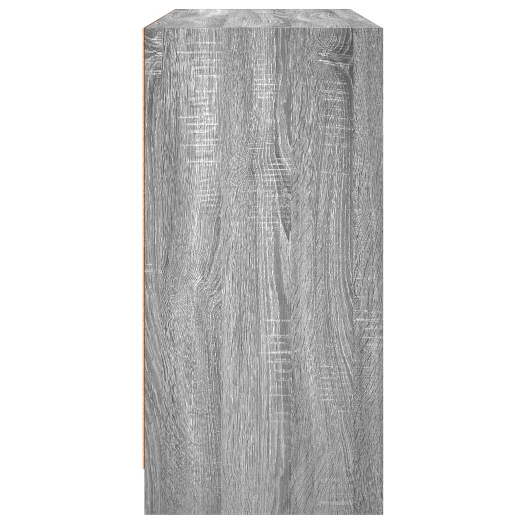 Servantă, gri sonoma, 102x37x75,5 cm, lemn prelucrat