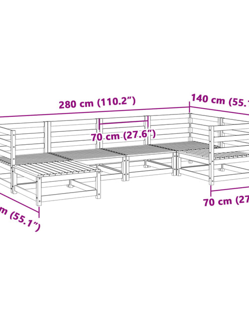 Загрузите изображение в средство просмотра галереи, Set canapele grădină, 6 piese, lemn masiv brad douglas
