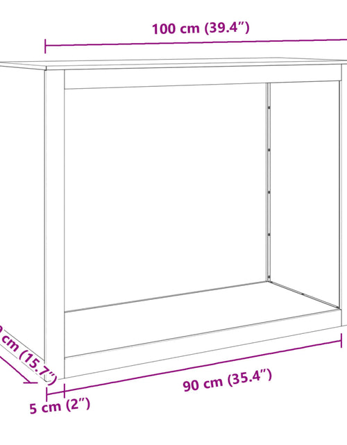 Încărcați imaginea în vizualizatorul Galerie, Rastel pentru lemne de foc, antracit, 100x40x80 cm, oțel
