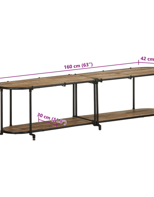 Загрузите изображение в средство просмотра галереи, Dulap TV, 160x42x40 cm, lemn masiv mango brut
