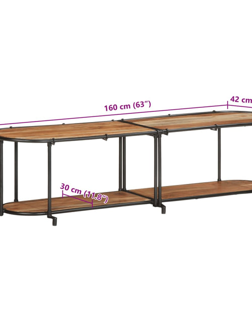 Încărcați imaginea în vizualizatorul Galerie, Dulap TV, 160x42x40 cm, lemn masiv de acacia
