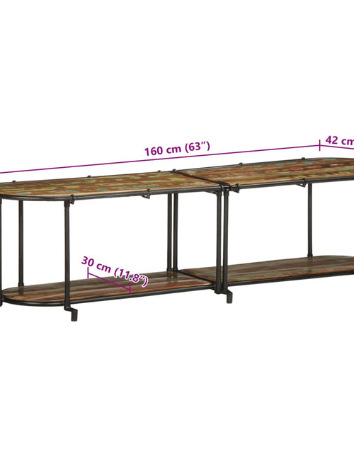 Încărcați imaginea în vizualizatorul Galerie, Dulap TV, 160x42x40 cm, lemn masiv reciclat
