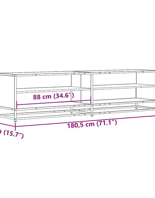 Загрузите изображение в средство просмотра галереи, Comodă TV, stejar sonoma, 180,5x40x46 cm, lemn prelucrat
