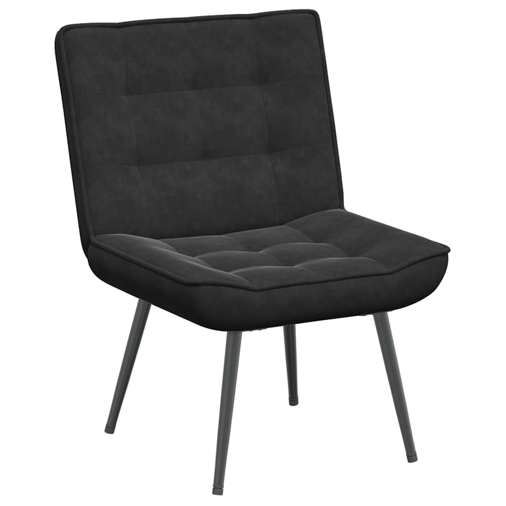 Scaun de relaxare negru 64x74x84 cm catifea