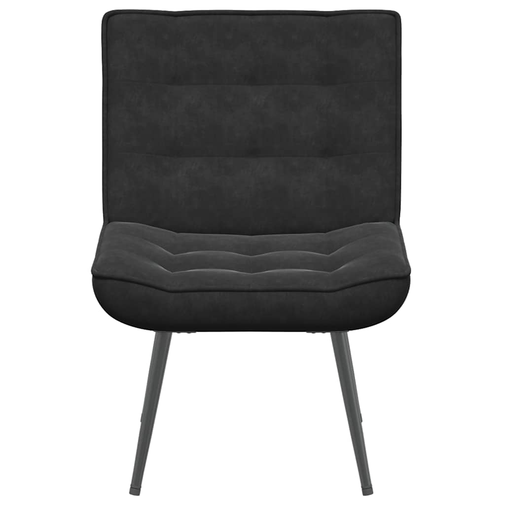 Scaun de relaxare negru 64x74x84 cm catifea