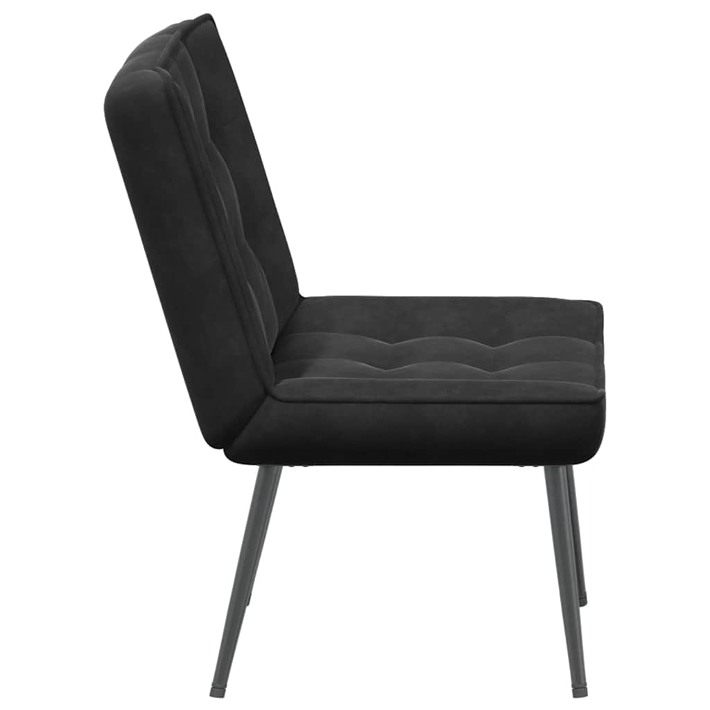 Scaun de relaxare negru 64x74x84 cm catifea