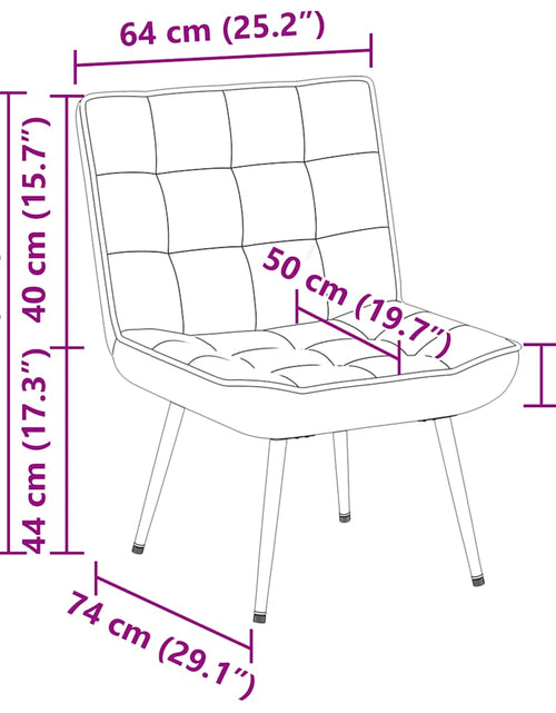 Încărcați imaginea în vizualizatorul Galerie, Scaun de relaxare maro 64x74x84 cm catifea
