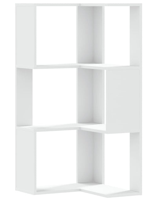 Încărcați imaginea în vizualizatorul Galerie, Bibliotecă 3 niveluri alb 50x50x102 cm lemn prelucrat
