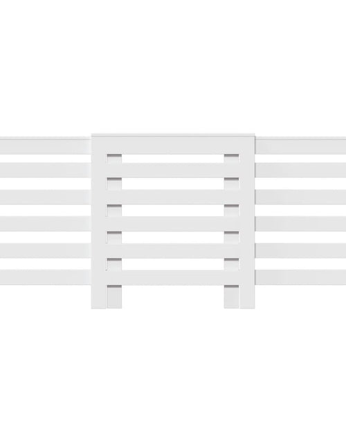 Загрузите изображение в средство просмотра галереи, Mască pentru calorifer, alb, 205x21,5x83,5 cm, lemn prelucrat
