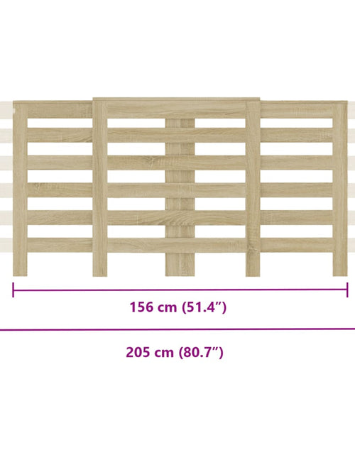 Încărcați imaginea în vizualizatorul Galerie, Mască pentru calorifer stejar sonoma 205x21,5x83,5 cm lemn
