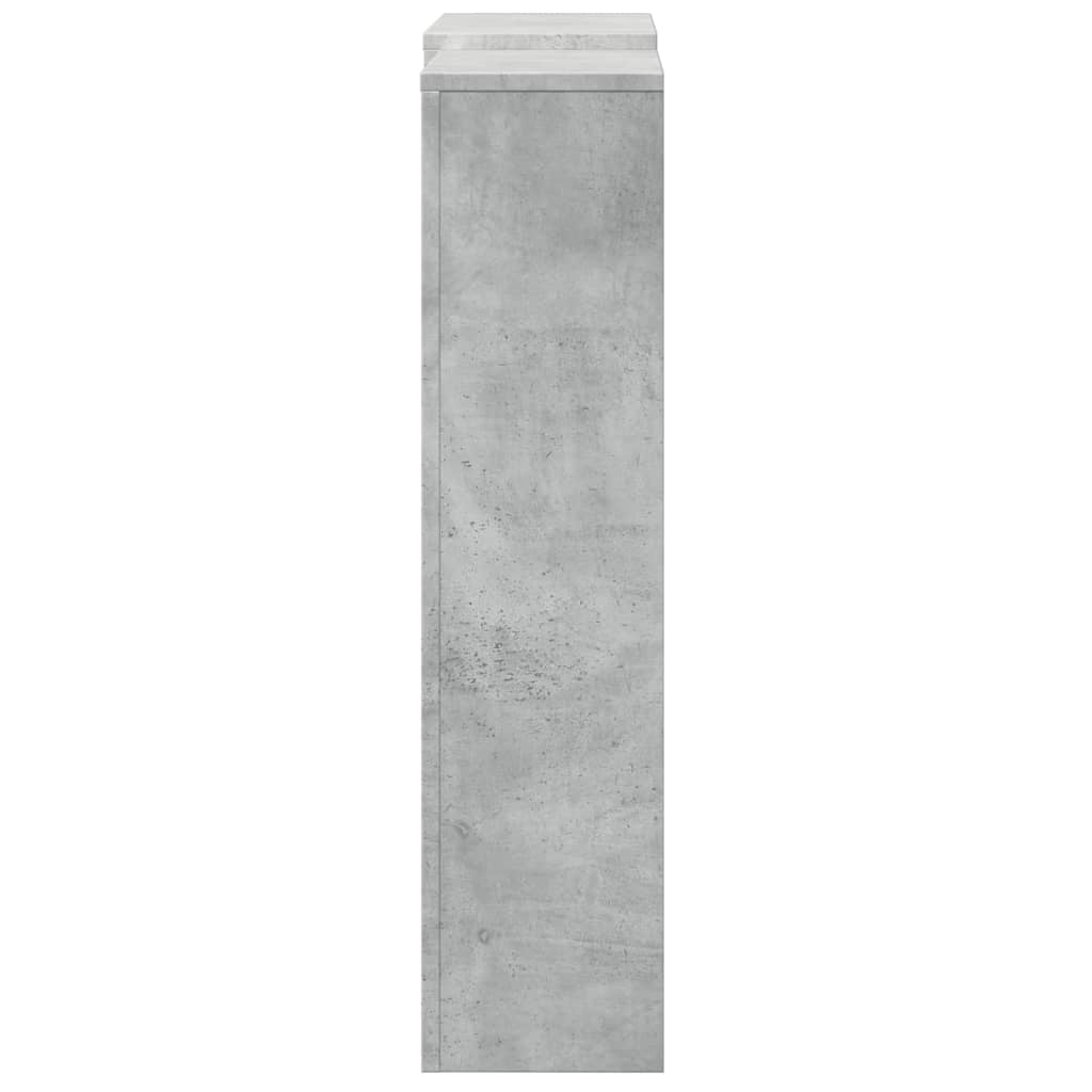 Mască pentru calorifer gri beton 205x21,5x83,5cm lemn prelucrat