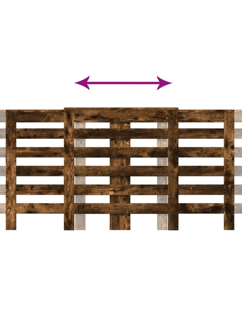 Загрузите изображение в средство просмотра галереи, Mască pentru calorifer stejar fumuriu 205x21,5x83,5 cm lemn
