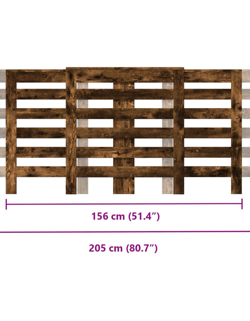 Încărcați imaginea în vizualizatorul Galerie, Mască pentru calorifer stejar fumuriu 205x21,5x83,5 cm lemn
