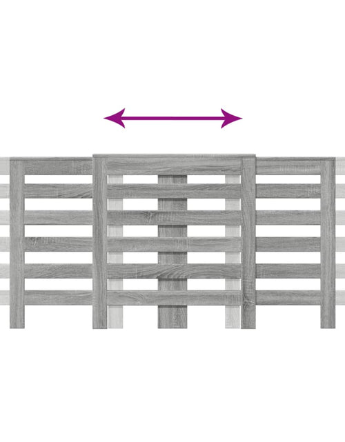 Загрузите изображение в средство просмотра галереи, Mască pentru calorifer sonoma gri 205x21,5x83,5 cm lemn
