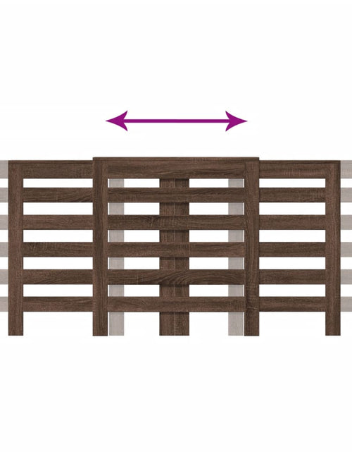 Загрузите изображение в средство просмотра галереи, Mască pentru calorifer stejar maro 205x21,5x83,5 cm lemn
