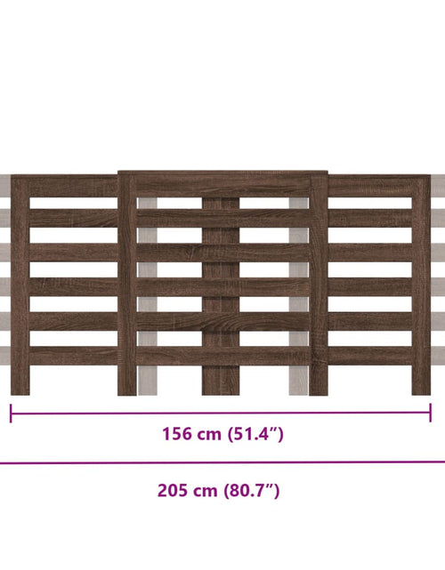 Încărcați imaginea în vizualizatorul Galerie, Mască pentru calorifer stejar maro 205x21,5x83,5 cm lemn
