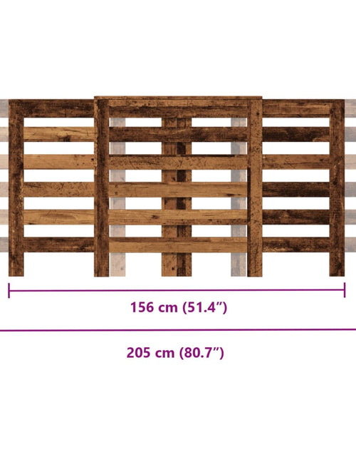 Încărcați imaginea în vizualizatorul Galerie, Mască pentru calorifer lemn vechi 205x21,5x83,5 cm lemn
