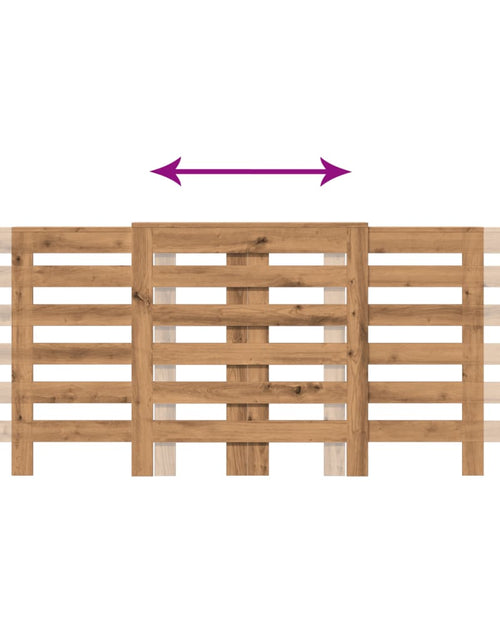 Загрузите изображение в средство просмотра галереи, Mască pentru calorifer stejar artizanal 205x21,5x83,5 cm lemn
