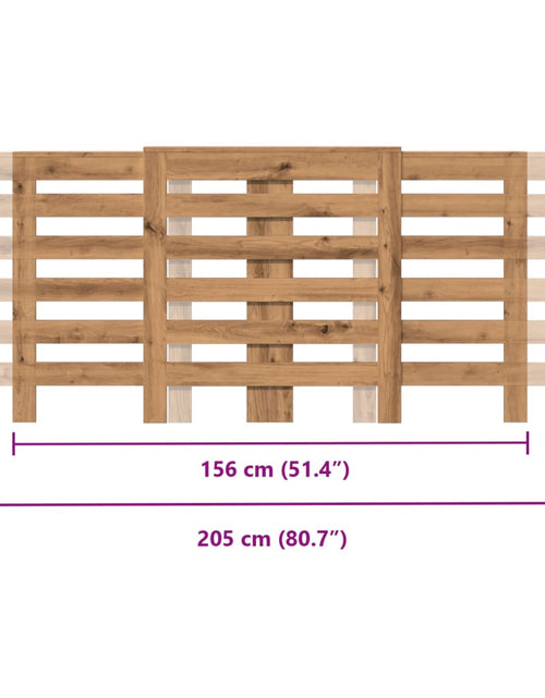 Загрузите изображение в средство просмотра галереи, Mască pentru calorifer stejar artizanal 205x21,5x83,5 cm lemn
