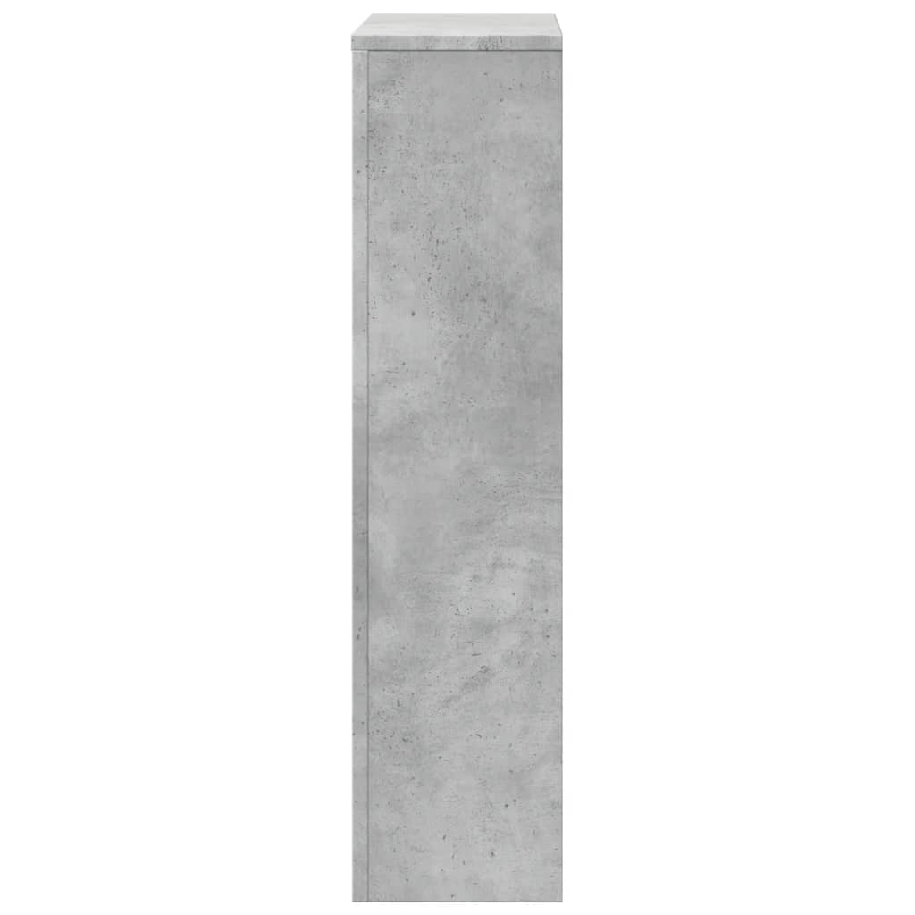 Mască pentru calorifer, gri beton, 104x20x82 cm, lemn prelucrat