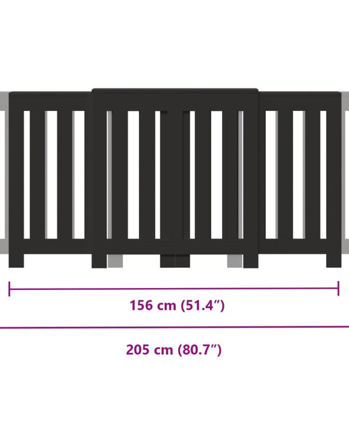 Загрузите изображение в средство просмотра галереи, Mască pentru calorifer, negru, 205x21,5x83,5 cm, lemn prelucrat

