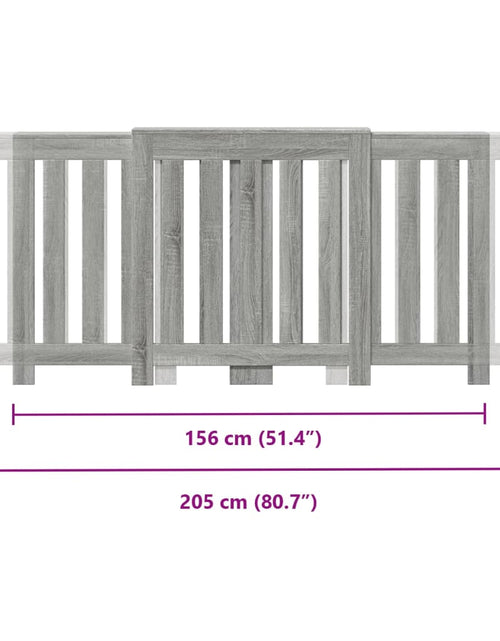 Загрузите изображение в средство просмотра галереи, Mască pentru calorifer sonoma gri 205x21,5x83,5 cm lemn
