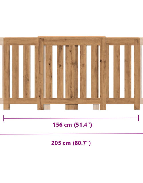 Загрузите изображение в средство просмотра галереи, Mască pentru calorifer stejar artizanal 205x21,5x83,5 cm lemn
