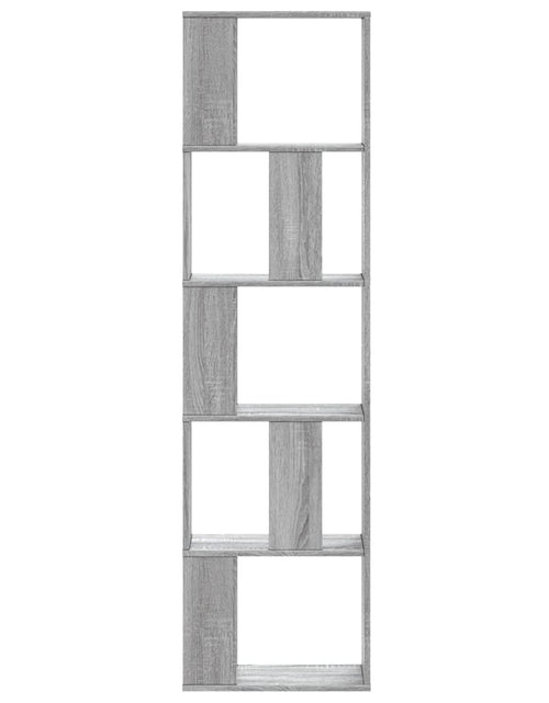Încărcați imaginea în vizualizatorul Galerie, Bibliotecă 5 niveluri gri sonoma 45x23,5x162,5cm lemn prelucrat
