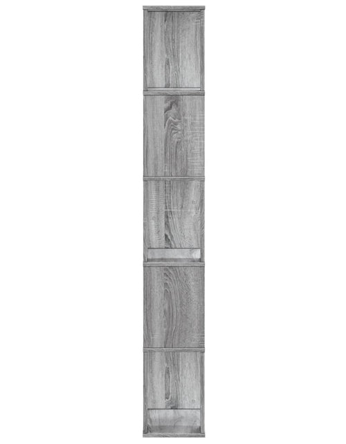 Încărcați imaginea în vizualizatorul Galerie, Bibliotecă 5 niveluri gri sonoma 45x23,5x162,5cm lemn prelucrat
