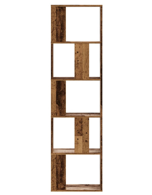 Загрузите изображение в средство просмотра галереи, Bibliotecă cu 5 niveluri lemn vechi 45x23,5x162,5 cm lemn
