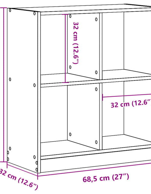 Încărcați imaginea în vizualizatorul Galerie, Bibliotecă, lemn vechi, 68,5x32x75 cm, lemn prelucrat
