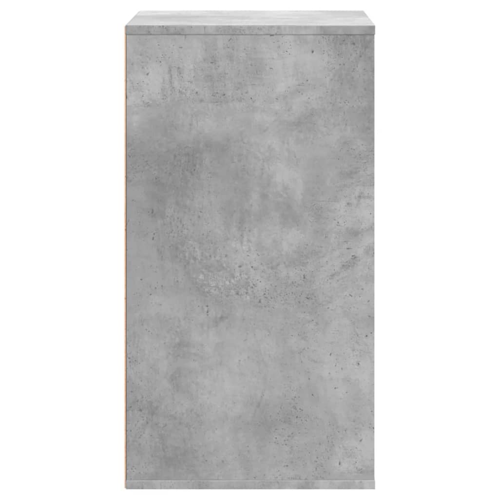 Dulap colț cu sertare gri beton 60x41x76 cm lemn prelucrat