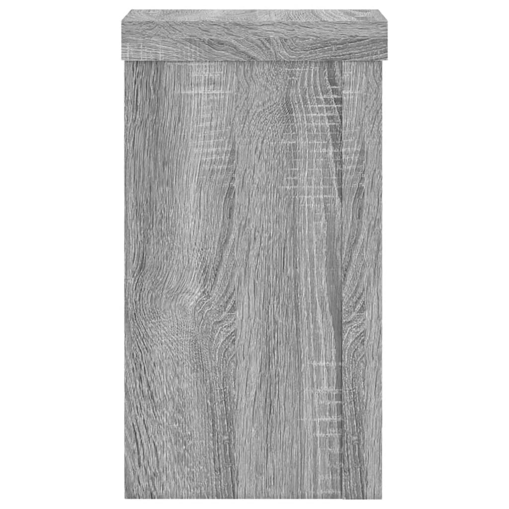 Suporturi de plante 2 buc. gri sonoma 10x10x18cm lemn prelucrat