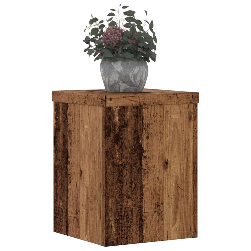 Suporturi de plante 2 buc. lemn vechi 15x15x20cm lemn prelucrat