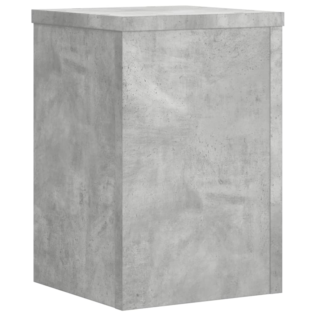 Suport de plante, 2 buc., gri beton, 20x20x30 cm lemn prelucrat