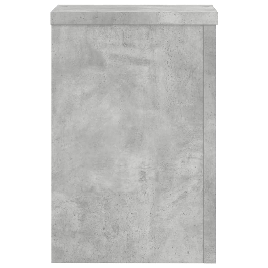 Suport de plante, 2 buc., gri beton, 20x20x30 cm lemn prelucrat