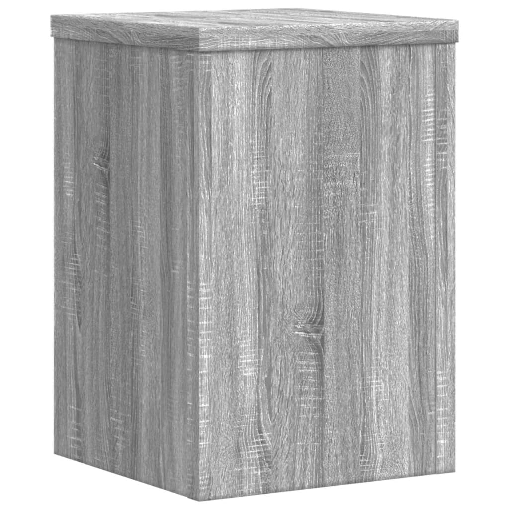 Suporturi de plante 2 buc. gri sonoma 20x20x30 lemn prelucrat