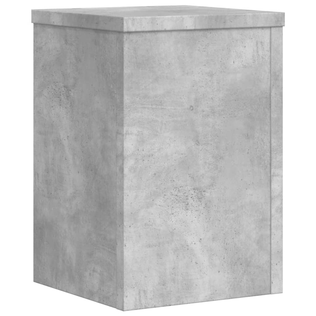 Suport de plante, 2 buc., gri beton, 25x25x35 cm lemn prelucrat