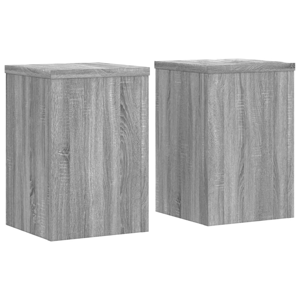 Suporturi de plante 2 buc. gri sonoma 25x25x35cm lemn prelucrat