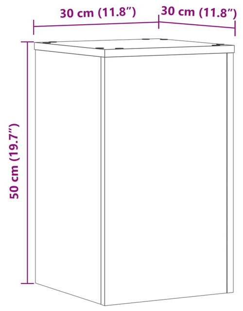 Загрузите изображение в средство просмотра галереи, Suporturi plante 2 buc gri sonoma 30x30x50 cm lemn prelucrat
