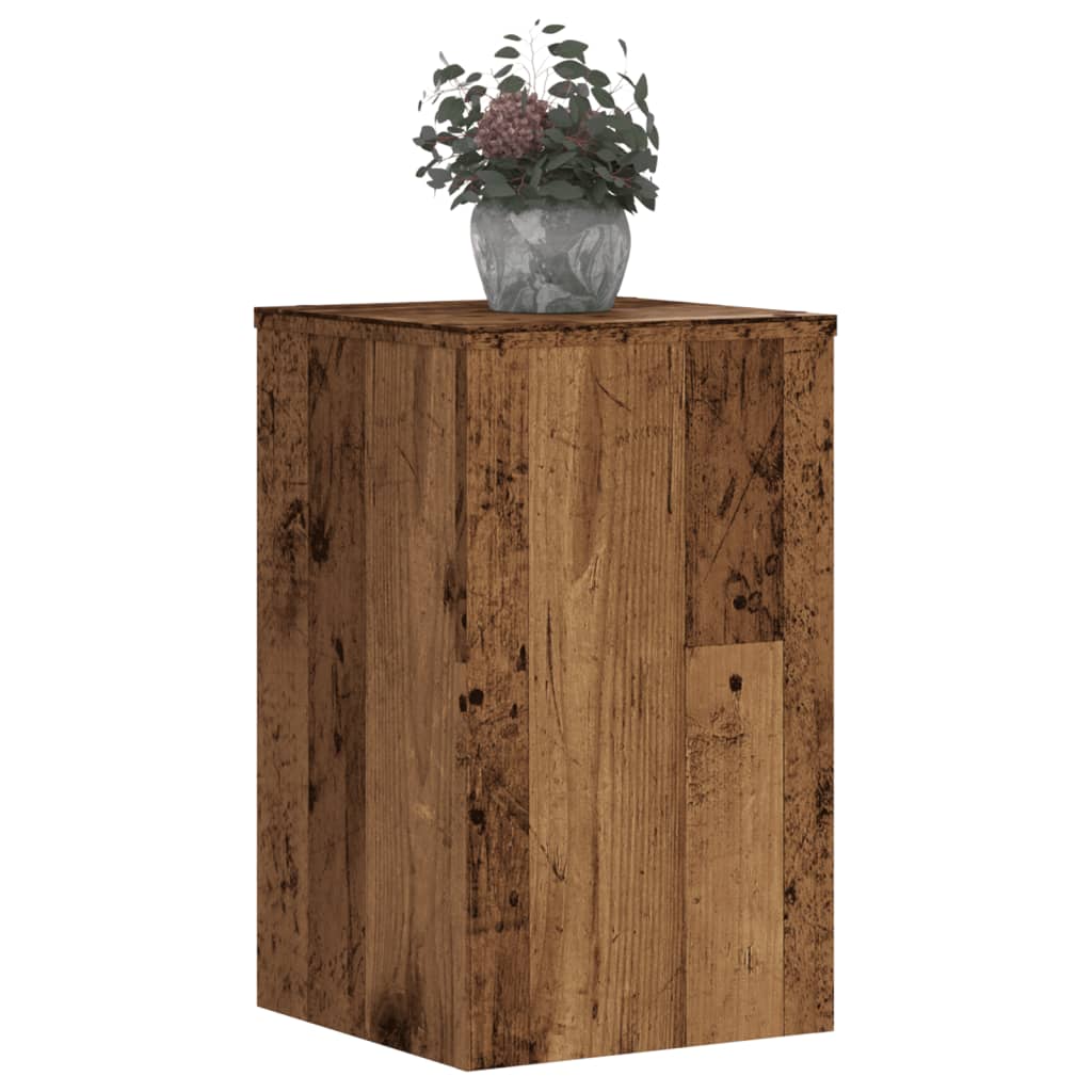 Suporturi de plante 2 buc lemn vechi 30x30x50cm lemn prelucrat