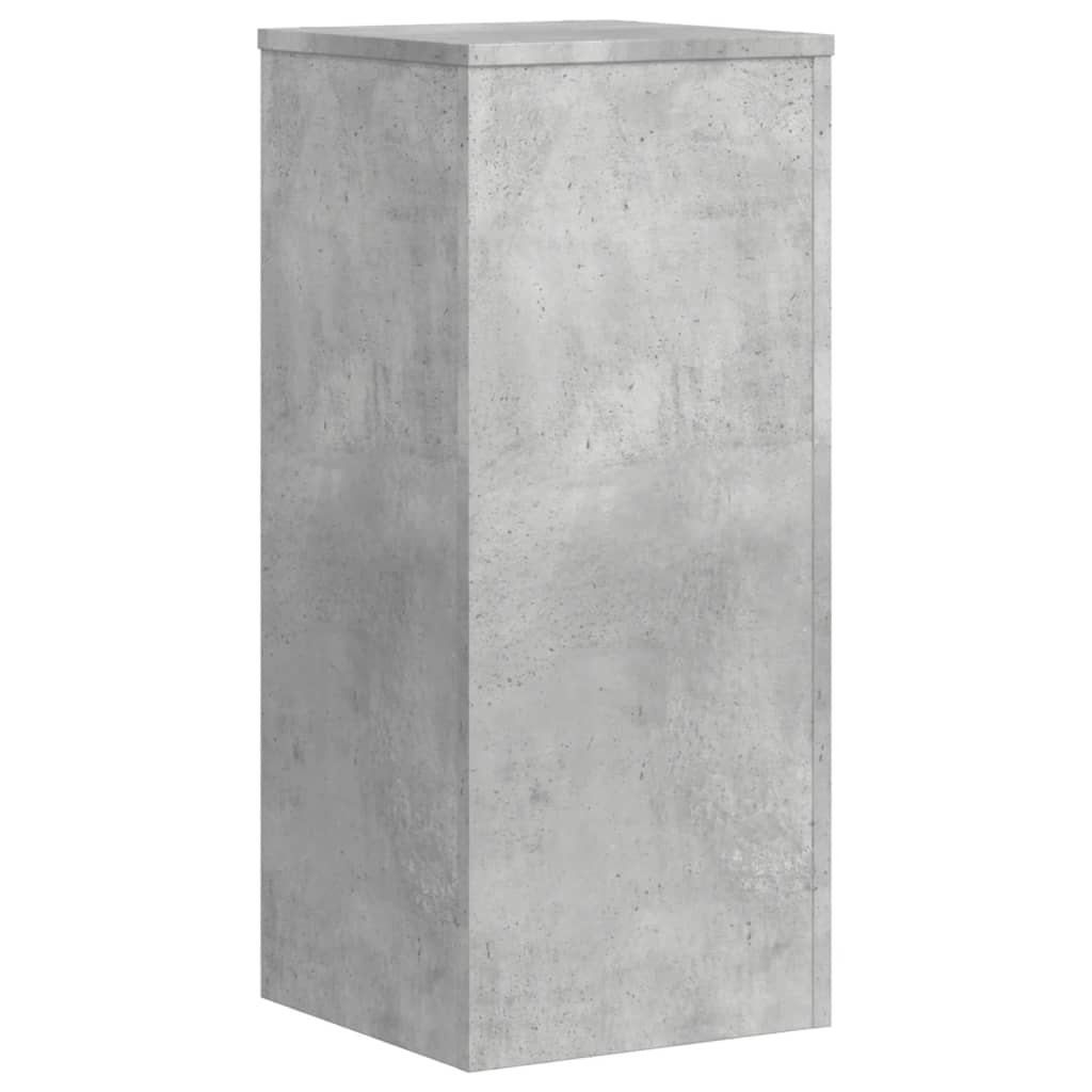 Suport de plante, 2 buc., gri beton, 30x30x70 cm lemn prelucrat